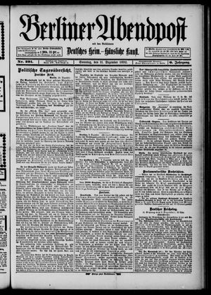 Berliner Abendpost vom 11.12.1892
