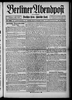 Berliner Abendpost vom 13.12.1892