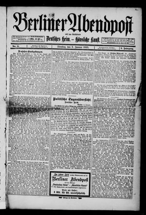 Berliner Abendpost vom 03.01.1893