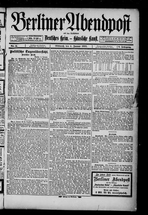 Berliner Abendpost vom 04.01.1893