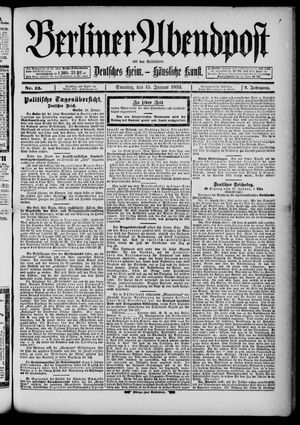 Berliner Abendpost vom 15.01.1893