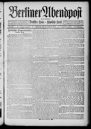 Berliner Abendpost on Jan 18, 1893