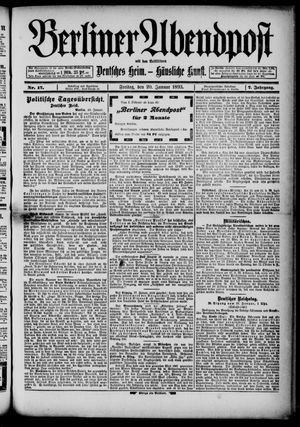 Berliner Abendpost vom 20.01.1893