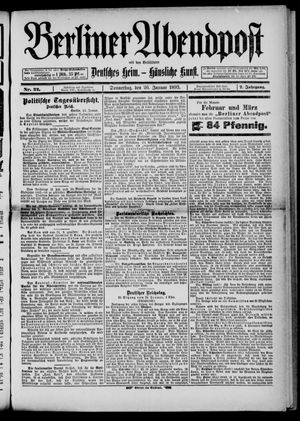 Berliner Abendpost on Jan 26, 1893