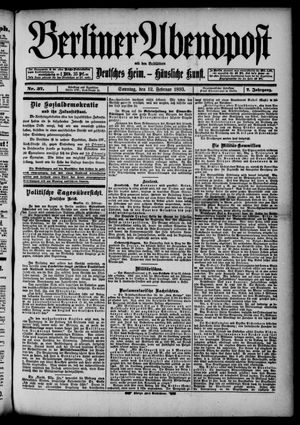 Berliner Abendpost vom 12.02.1893