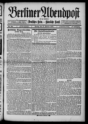 Berliner Abendpost vom 17.02.1893