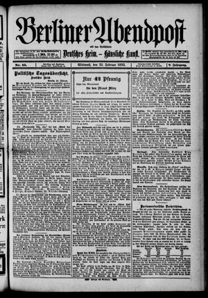 Berliner Abendpost on Feb 22, 1893