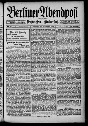 Berliner Abendpost vom 25.02.1893