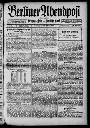 Berliner Abendpost vom 26.02.1893