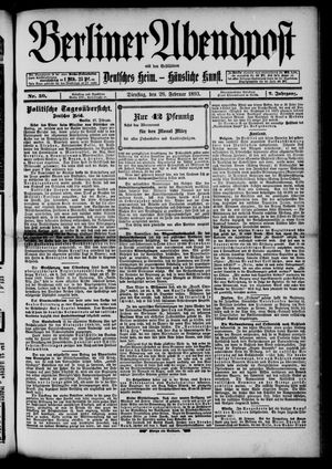 Berliner Abendpost vom 28.02.1893