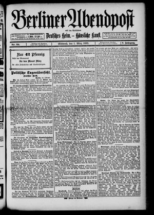 Berliner Abendpost vom 01.03.1893