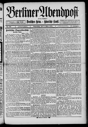 Berliner Abendpost vom 09.03.1893