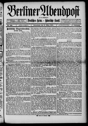 Berliner Abendpost vom 11.03.1893
