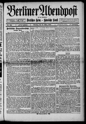 Berliner Abendpost on Mar 14, 1893