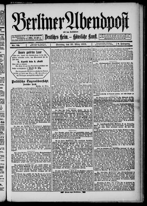 Berliner Abendpost vom 26.03.1893