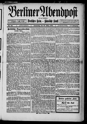 Berliner Abendpost vom 30.03.1893