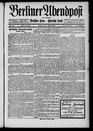 Berliner Abendpost on Apr 7, 1893