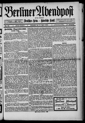 Berliner Abendpost vom 12.04.1893