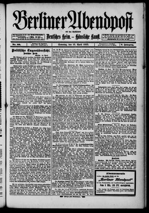 Berliner Abendpost vom 16.04.1893