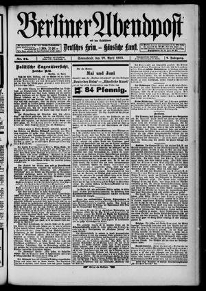 Berliner Abendpost vom 22.04.1893