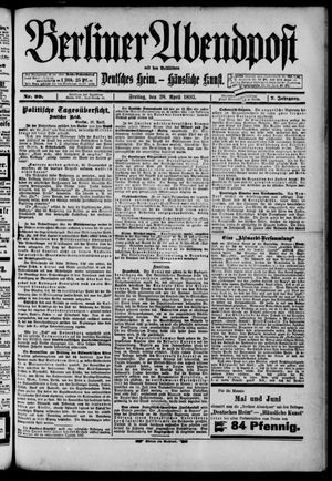 Berliner Abendpost vom 28.04.1893