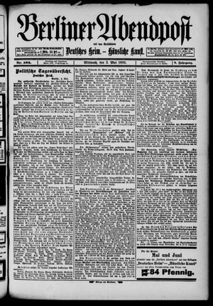Berliner Abendpost vom 03.05.1893