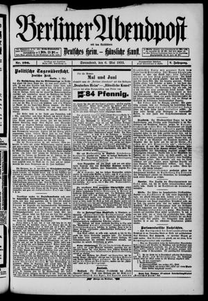 Berliner Abendpost vom 06.05.1893