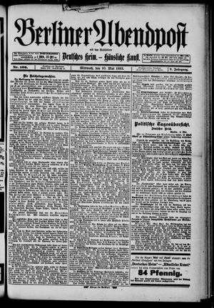 Berliner Abendpost vom 10.05.1893