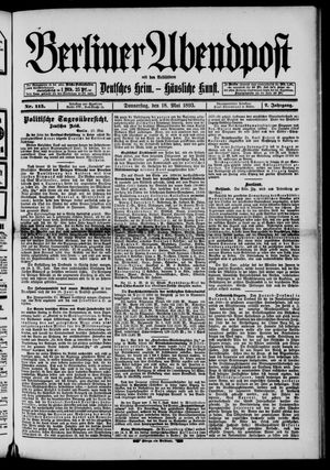 Berliner Abendpost vom 18.05.1893