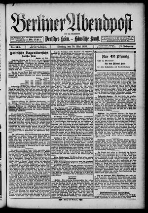Berliner Abendpost on May 30, 1893