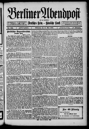 Berliner Abendpost vom 31.05.1893