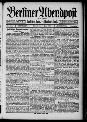 Berliner Abendpost vom 14.06.1893