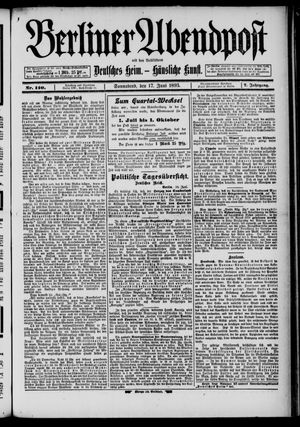 Berliner Abendpost vom 17.06.1893