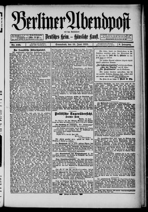 Berliner Abendpost on Jun 24, 1893
