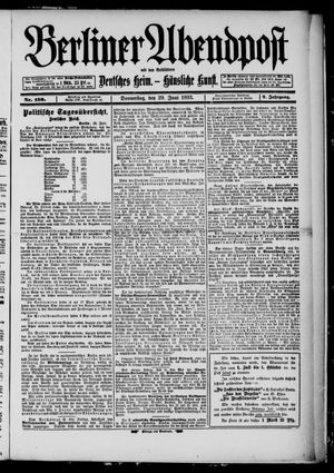Berliner Abendpost vom 29.06.1893
