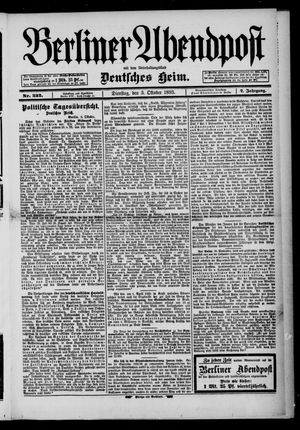 Berliner Abendpost vom 03.10.1893