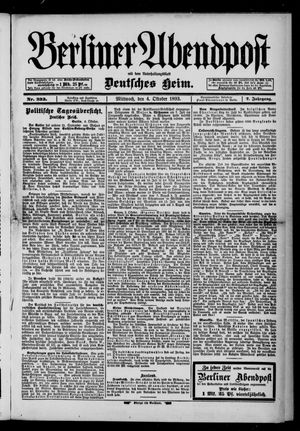 Berliner Abendpost vom 04.10.1893