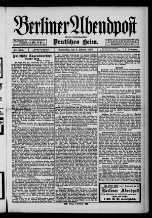 Berliner Abendpost vom 05.10.1893