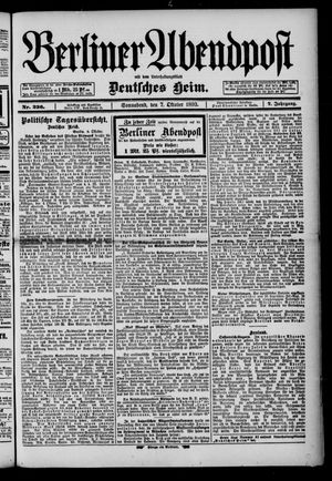 Berliner Abendpost vom 07.10.1893