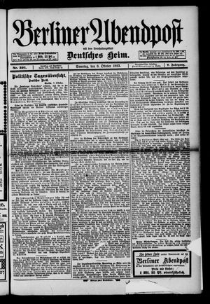 Berliner Abendpost vom 08.10.1893