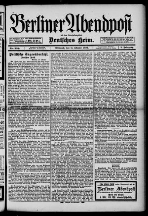 Berliner Abendpost vom 11.10.1893