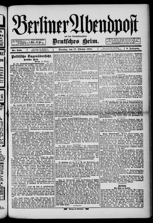 Berliner Abendpost vom 17.10.1893
