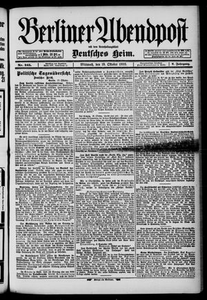 Berliner Abendpost vom 18.10.1893