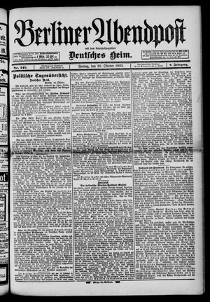 Berliner Abendpost vom 20.10.1893