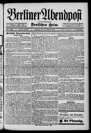 Berliner Abendpost vom 22.10.1893