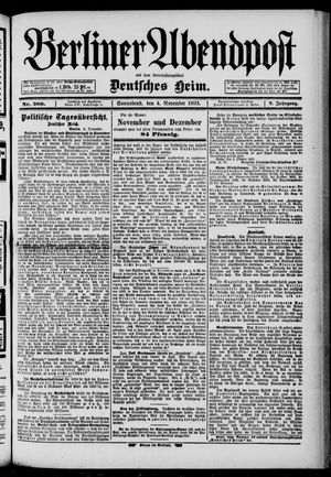 Berliner Abendpost vom 04.11.1893