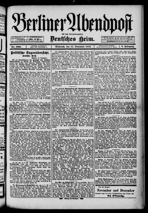 Berliner Abendpost vom 15.11.1893