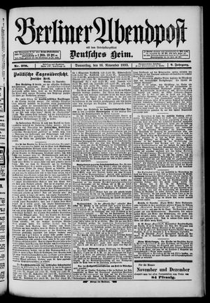 Berliner Abendpost vom 16.11.1893