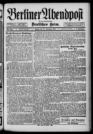 Berliner Abendpost vom 17.11.1893