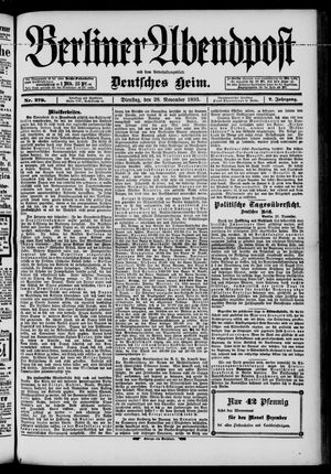 Berliner Abendpost vom 28.11.1893